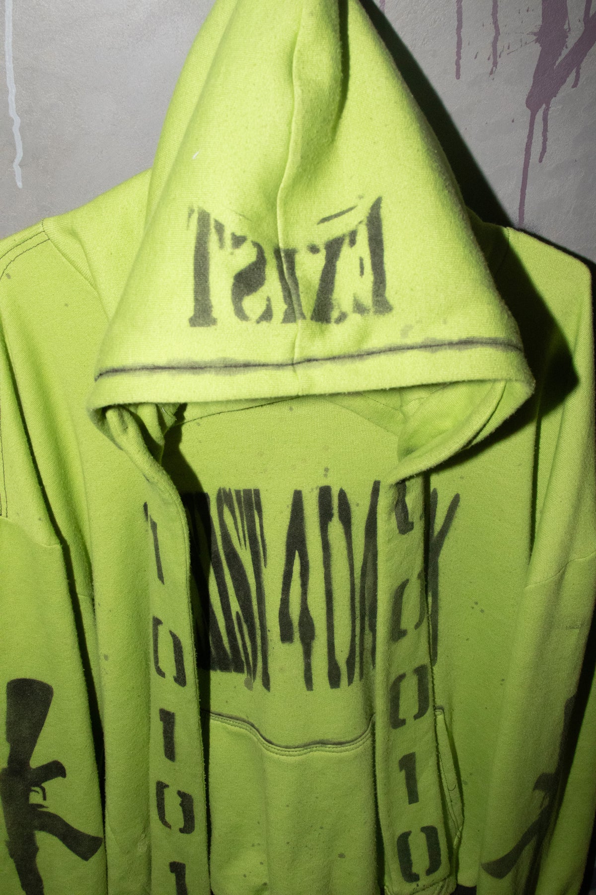 SLIME GREEN EXIST 4 DANK HOODIE