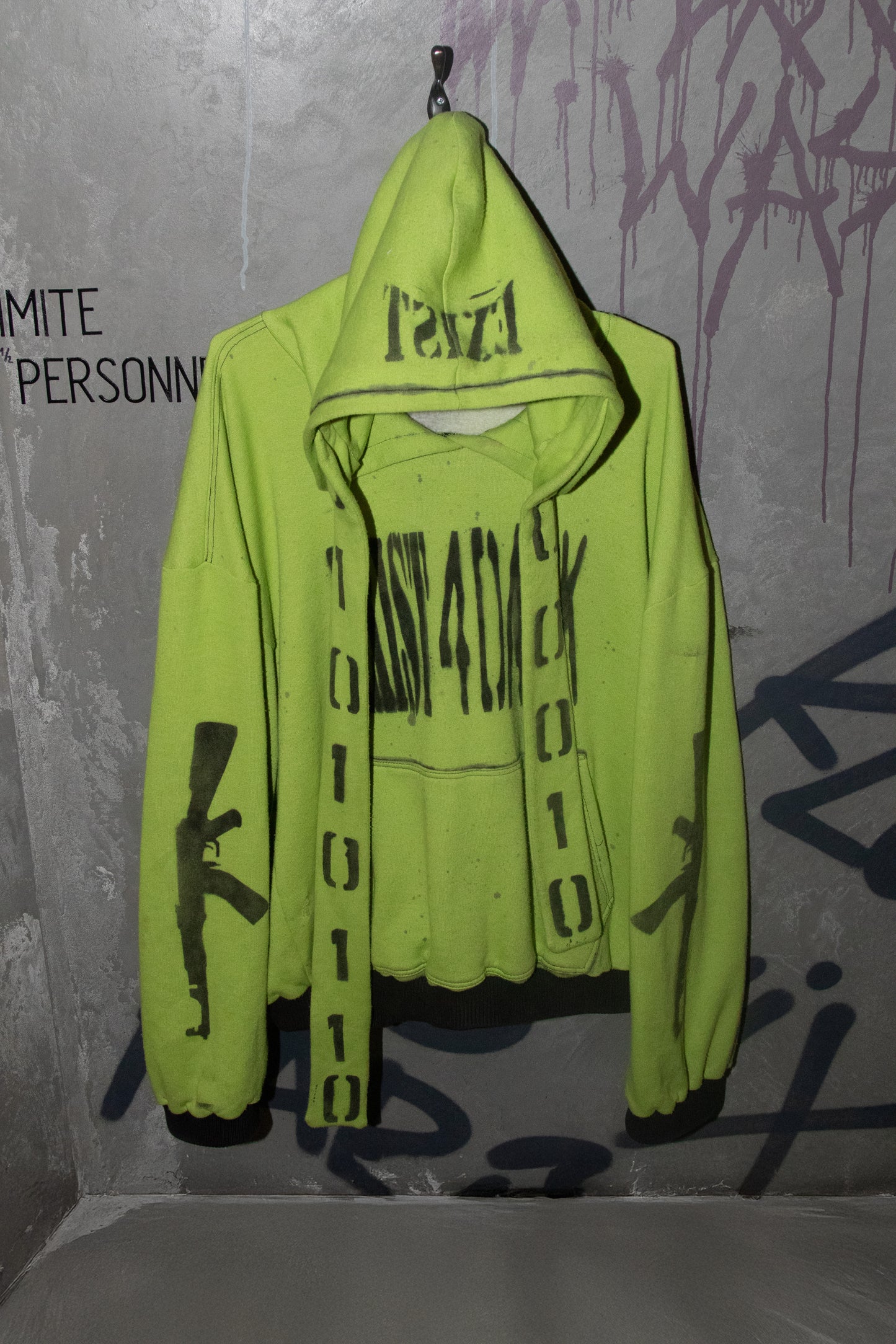 SLIME GREEN EXIST 4 DANK HOODIE