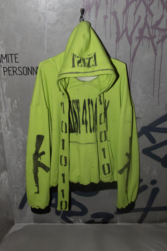 SLIME GREEN EXIST 4 DANK HOODIE