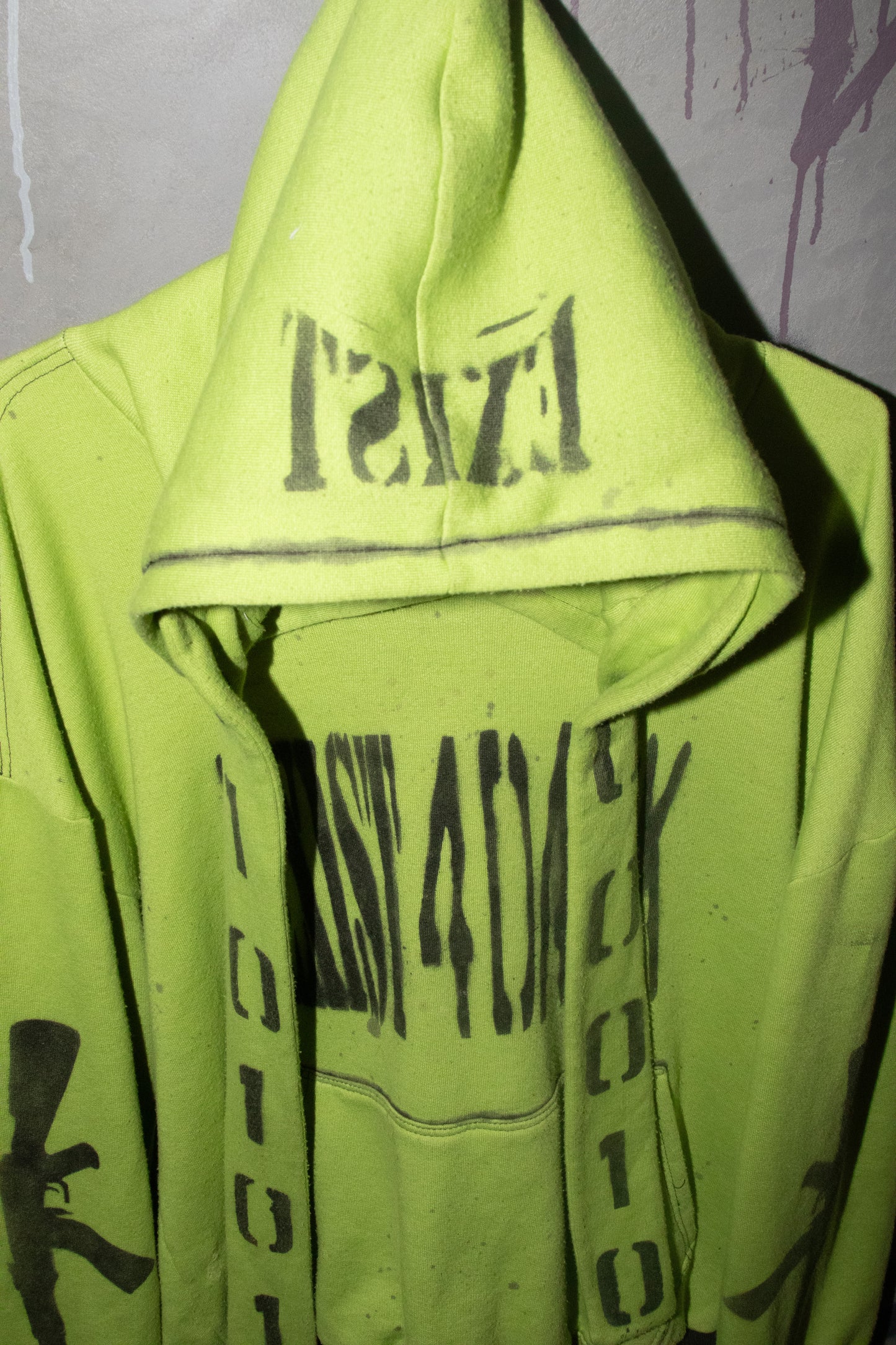 SLIME GREEN EXIST 4 DANK HOODIE