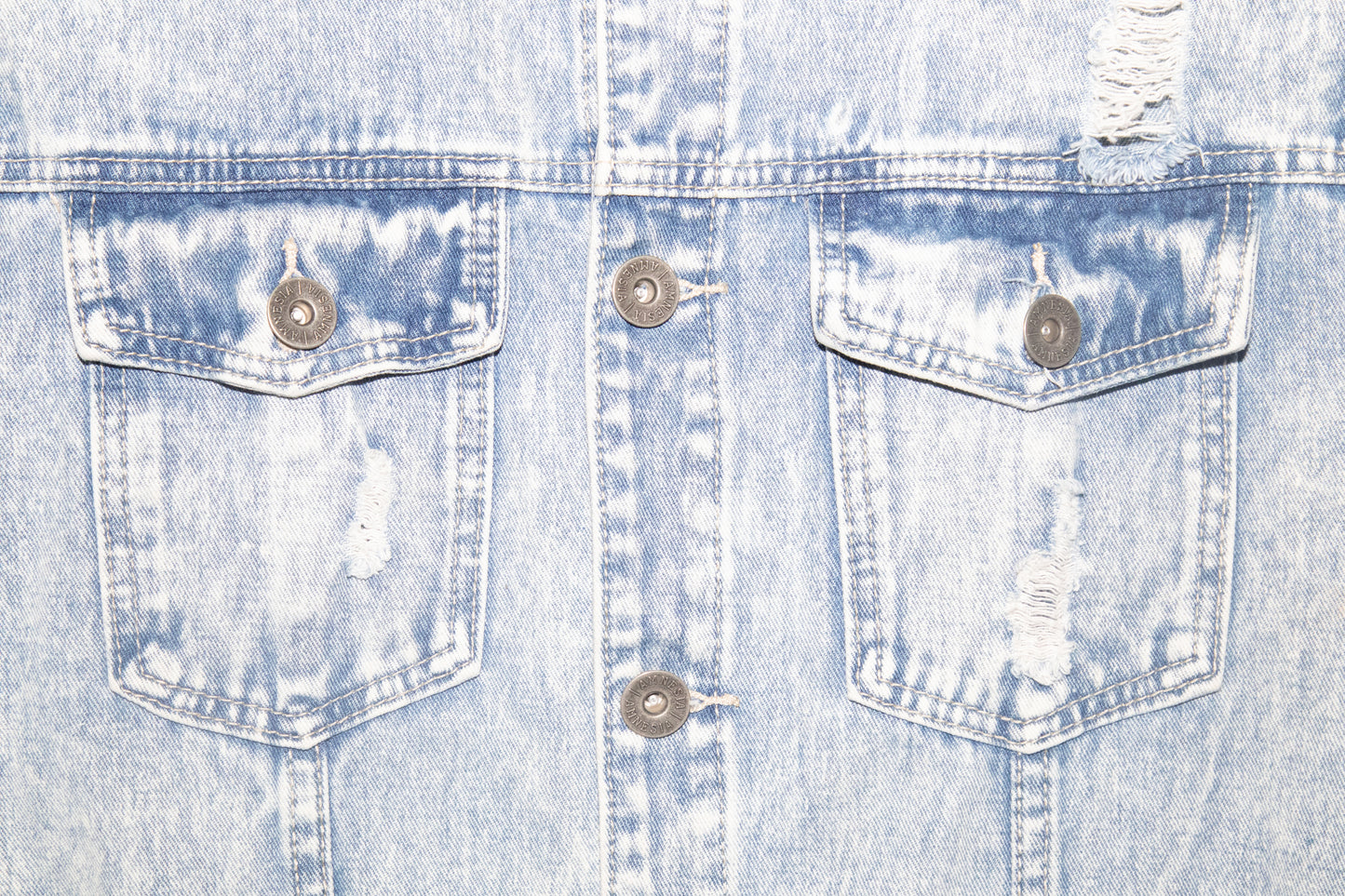 PRE BATTLE BATTLE CUT DENIM VEST